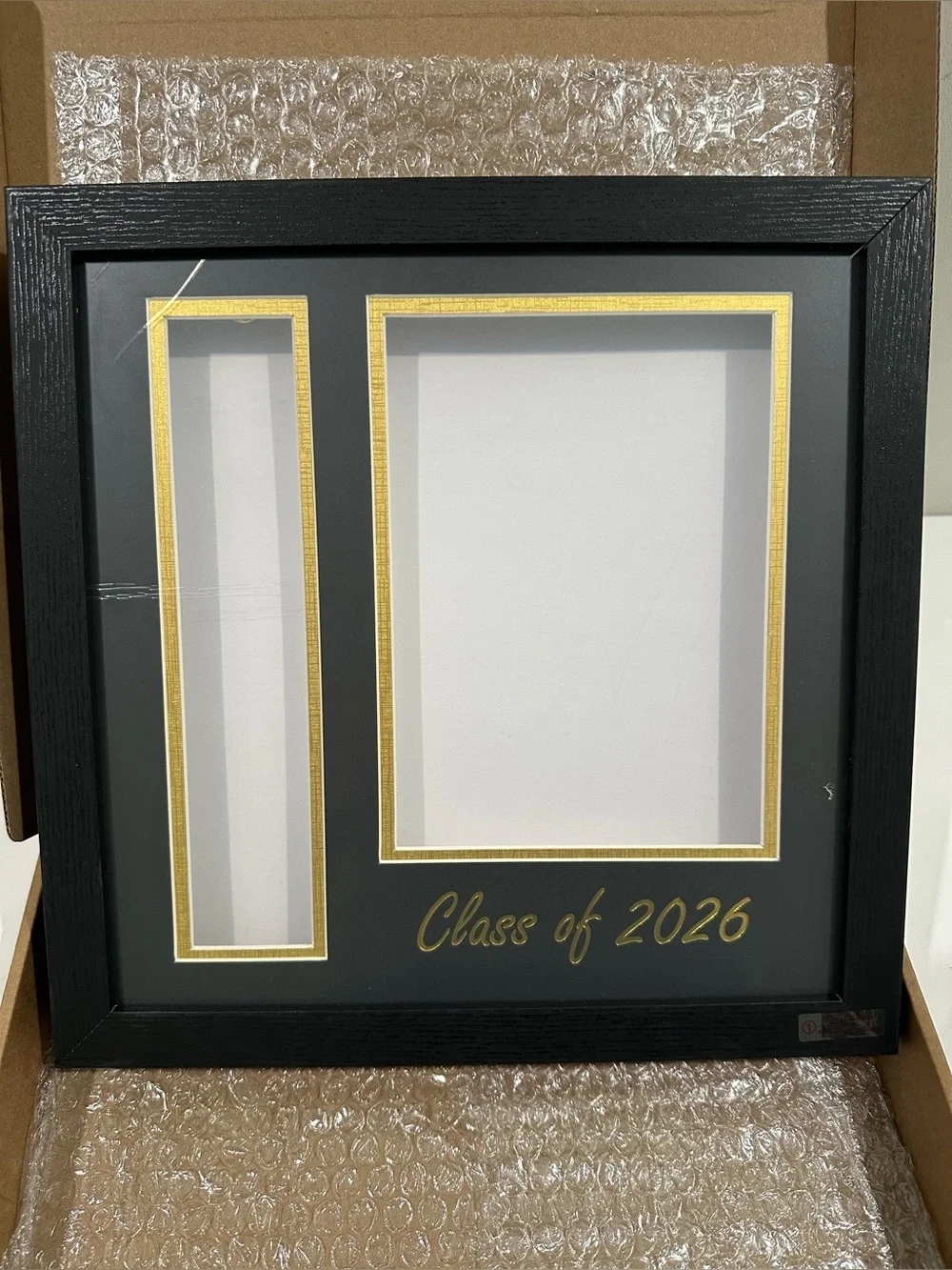 New Class of 2026 Shadow Box Picture Frame for Senior Photo Graduate Tassel 4x6